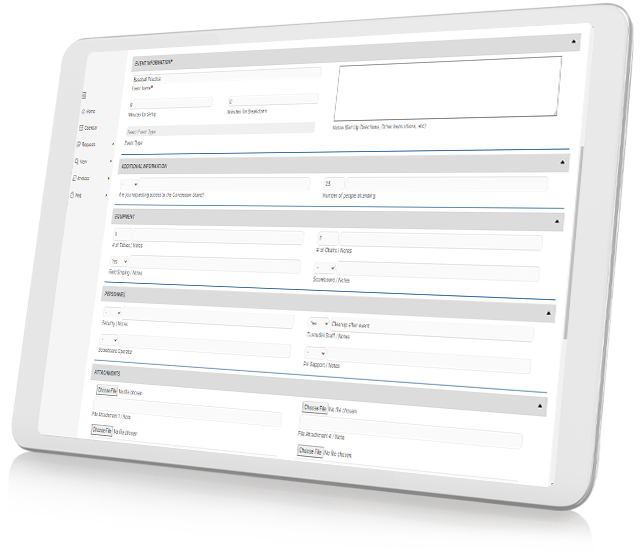 Formulario de solicitud de formularios personalizados de ML Schedules