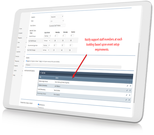 ML Schedules Staff Notifications Notify Support Staff