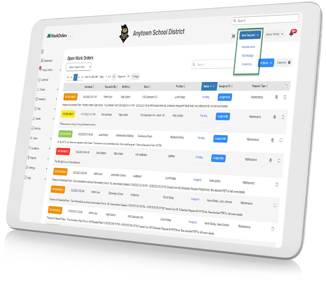 ML Work Orders Centralize Data